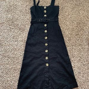 Never worn Forever21 Black button front dr…